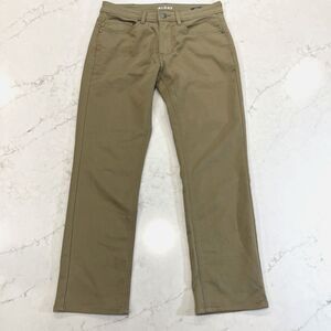 ALDAY Khaki Chino Jeans Pants 31 x 28 Stretch Straight Comfort Casual Classic